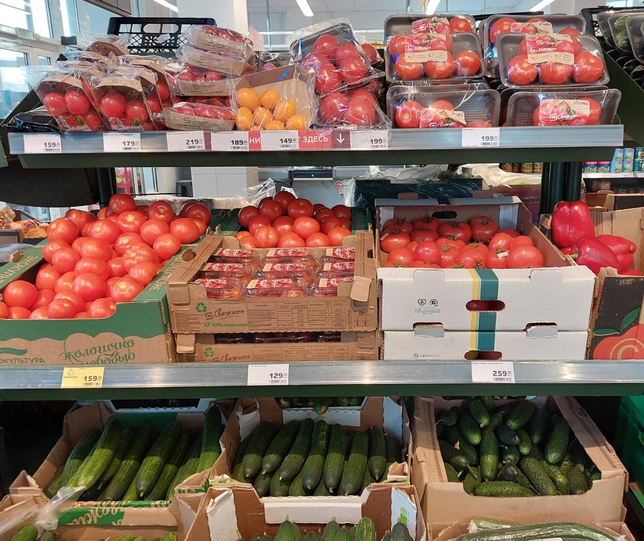 помидоры огурцы овощи